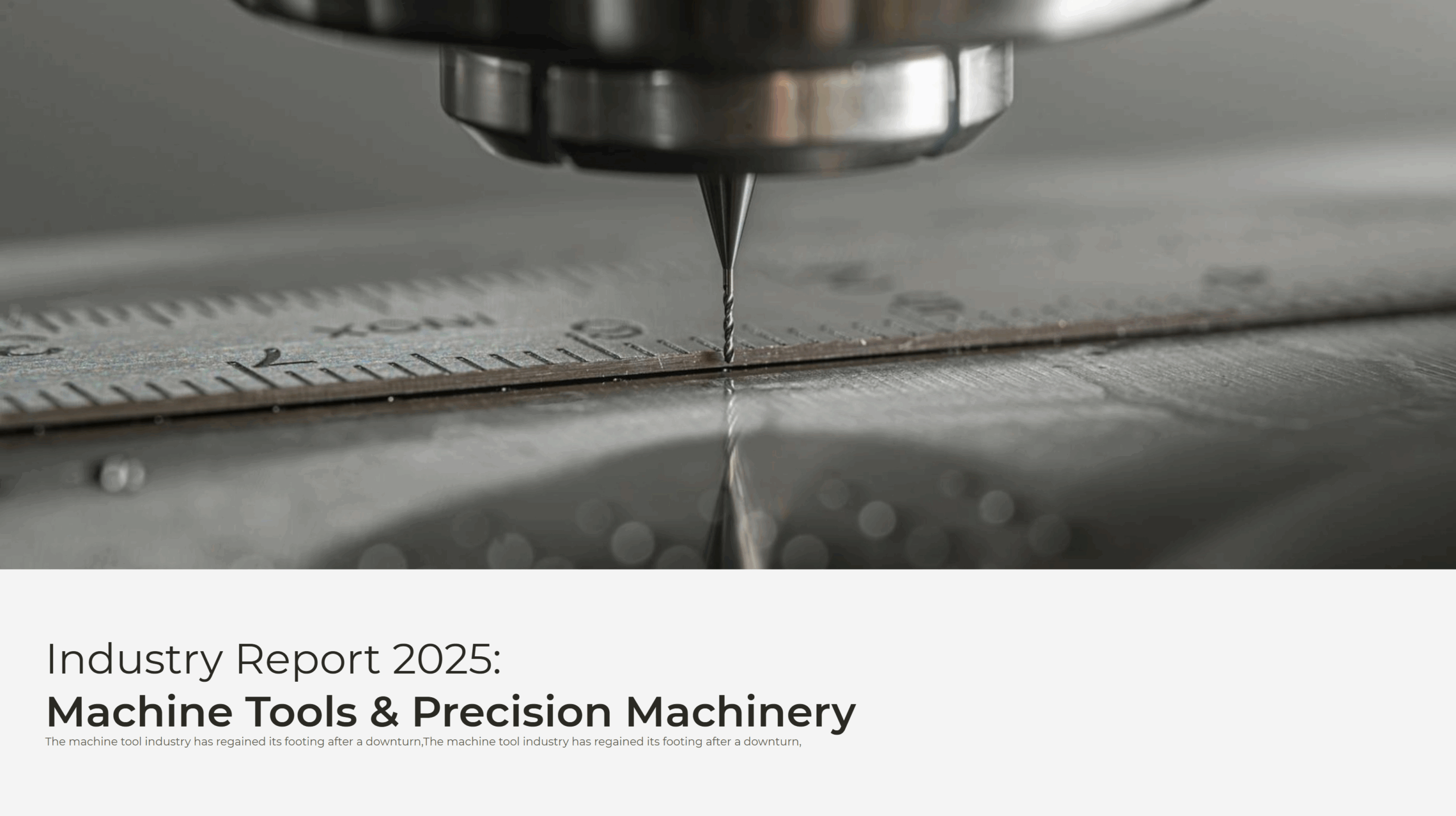 Report Machine Tools and Precision Engineering